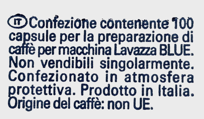 Lavazza BLUE Intenso (codice 205)